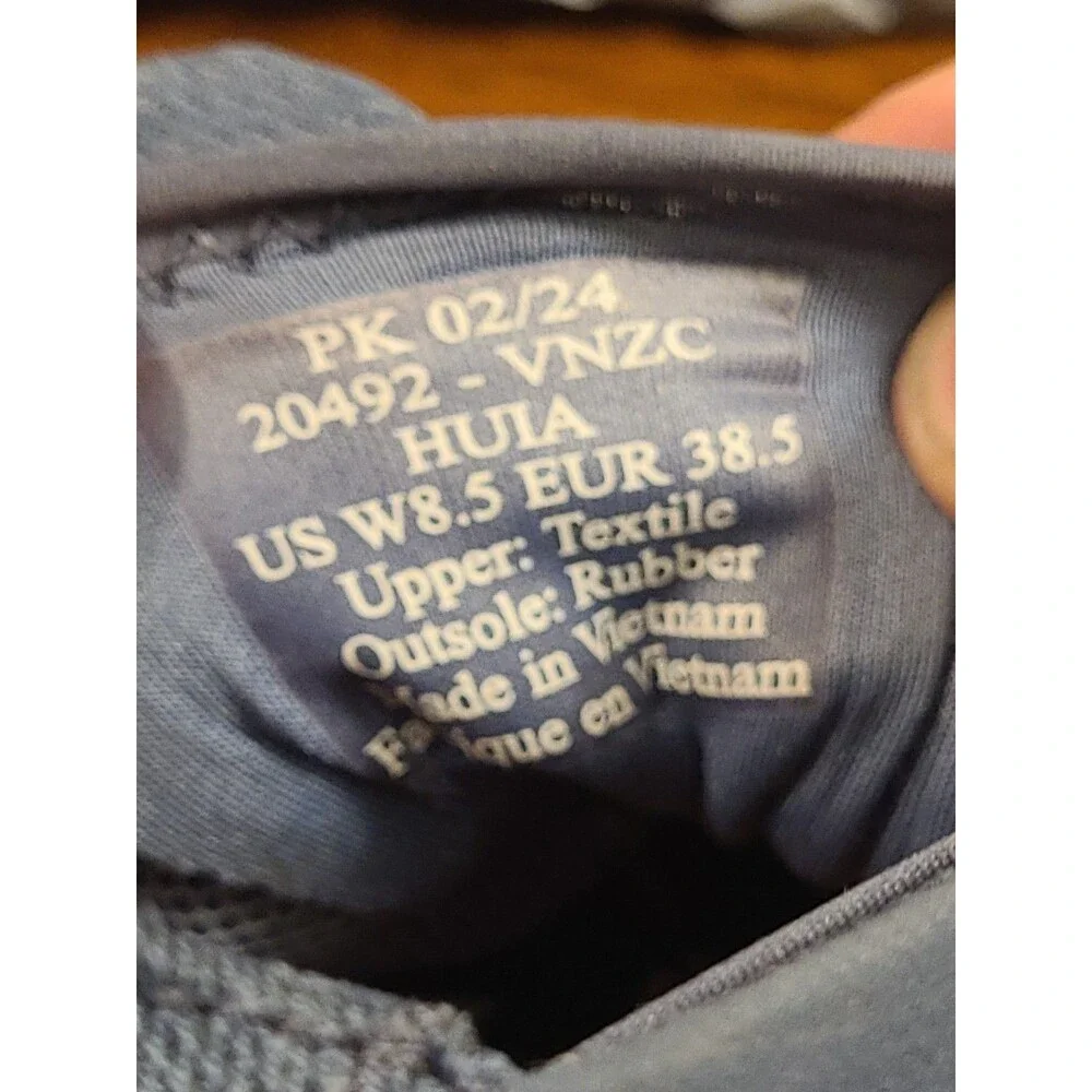 OluKai Huia Womens Athletic Slip On Sneakers Blue 20492-VNZC Size US 8.5 EU 38.5